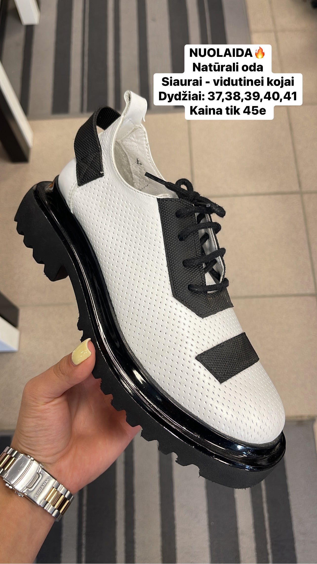 Natūralios odos bateliai